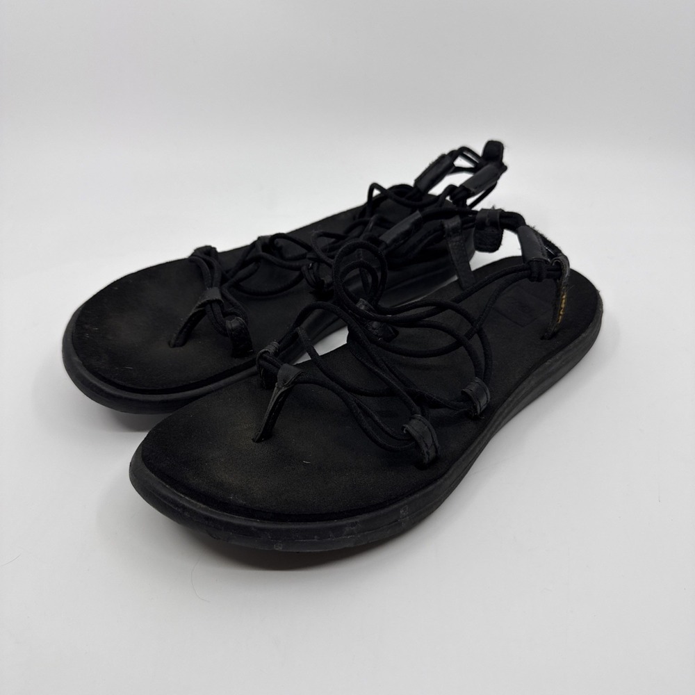 Teva Women's Voya Infinity Casual Strappy Flats Slip On Sandals Size 7 Influncer